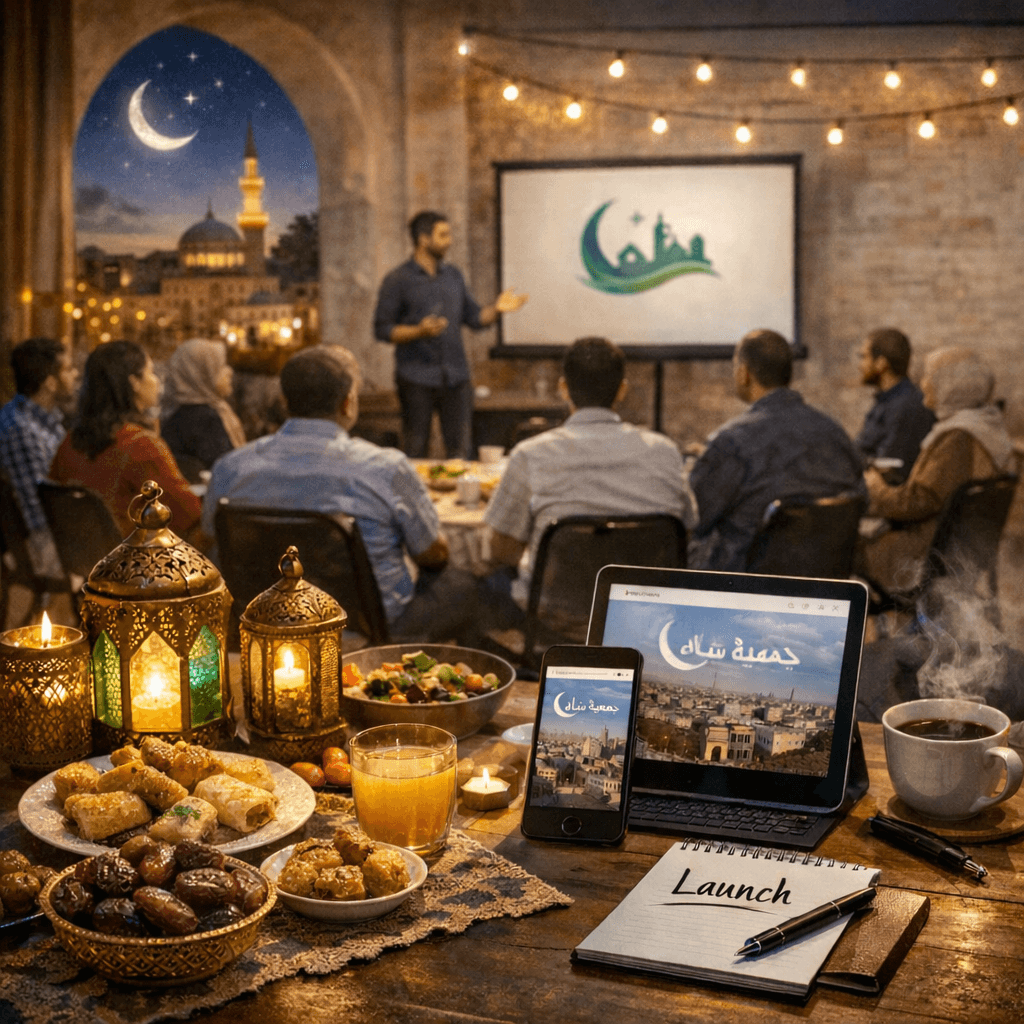 جمعية شام تعقد اجتماعاً تحضيرياً لإفطار رمضان  وإطلاق موقعها الرسمي